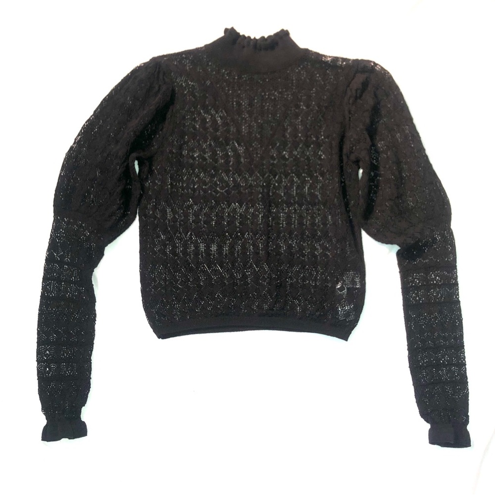 Zara Mock Neck Knit Top
